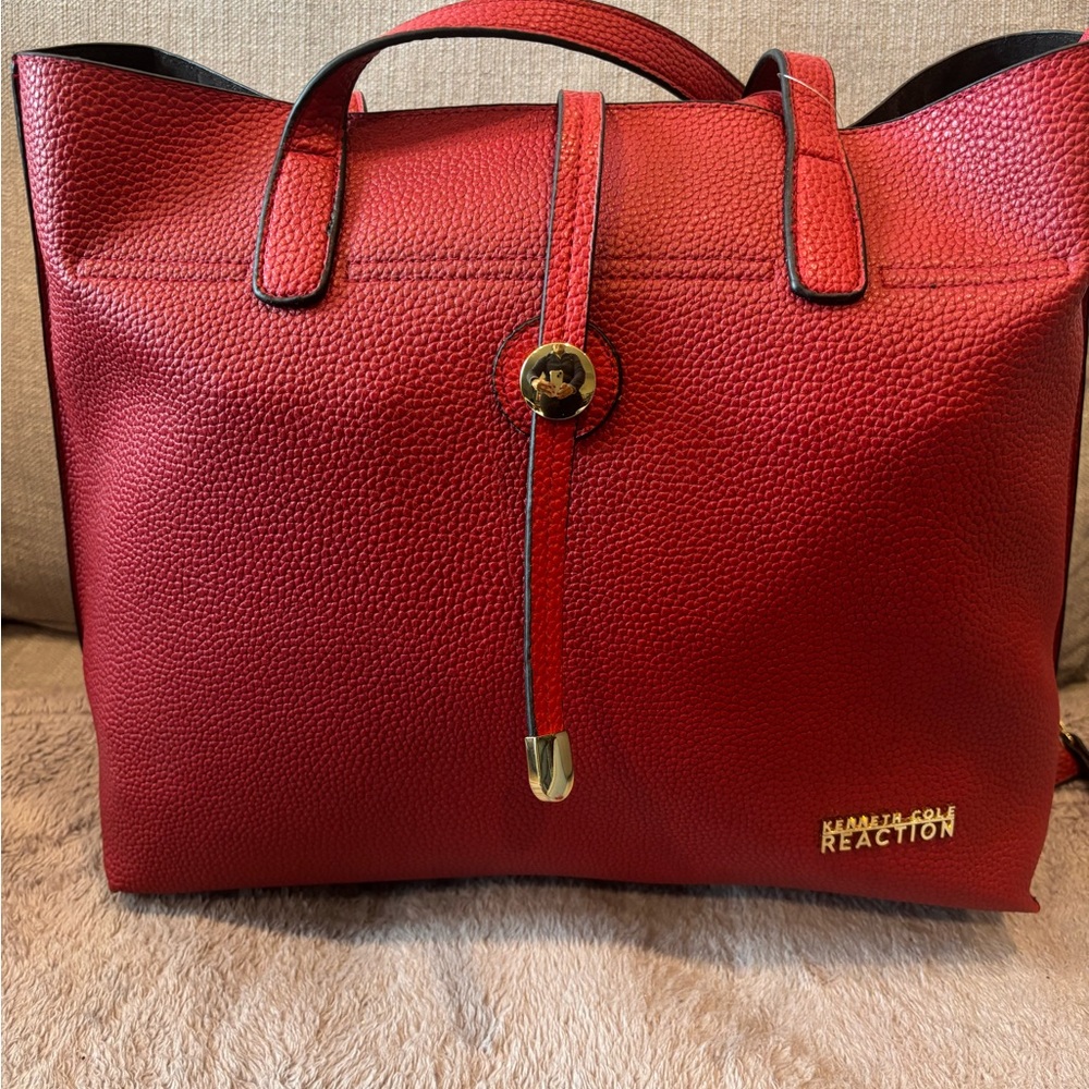 Bold red Kenneth Cole Reaction tote